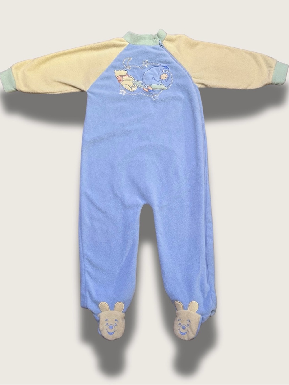 Vintage Disney - Winnie the Pooh - Fleece Footie